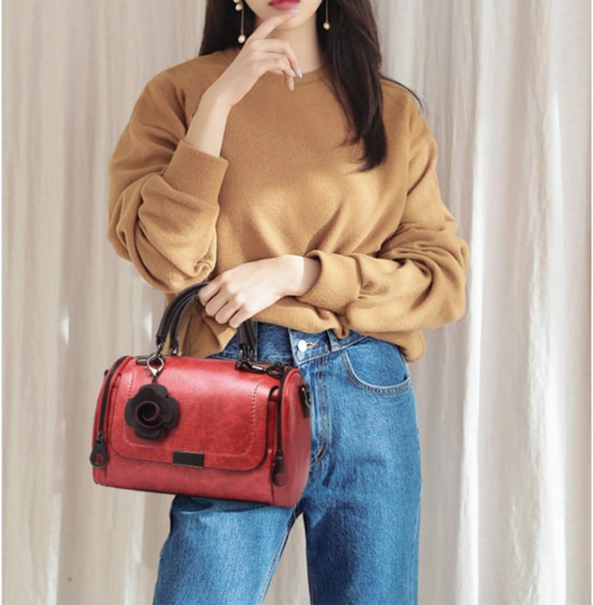Jaliyah | Versatile Barrel Crossbody Bag