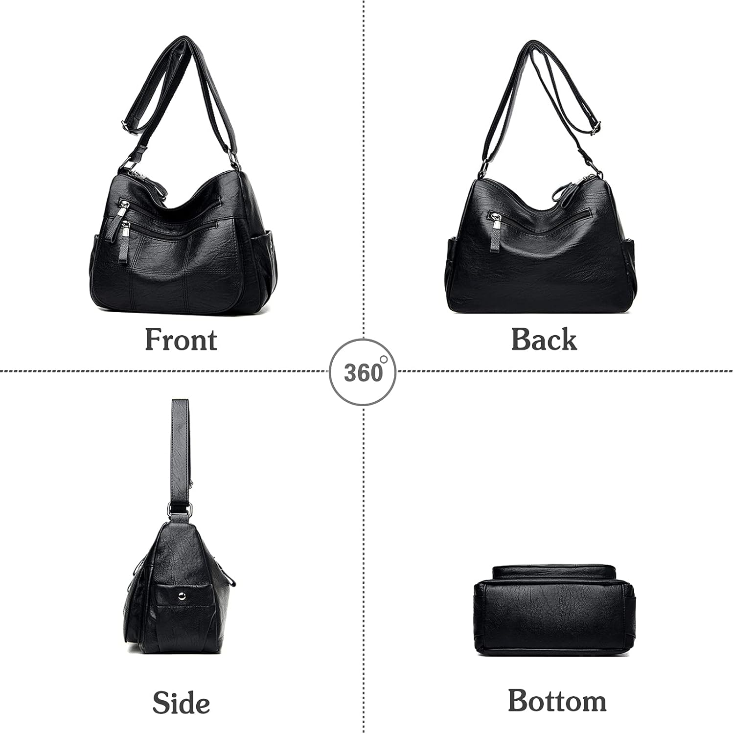 Brynleigh | Multi-Pocket Vintage-Inspired Crossbody Sling Bag