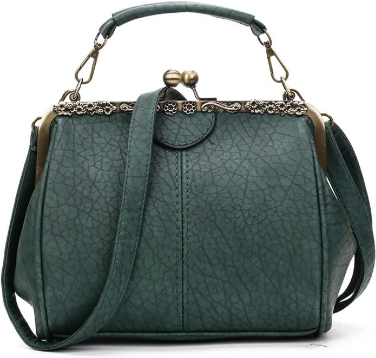 Nia | Vintage Kiss-Lock Crossbody Bag