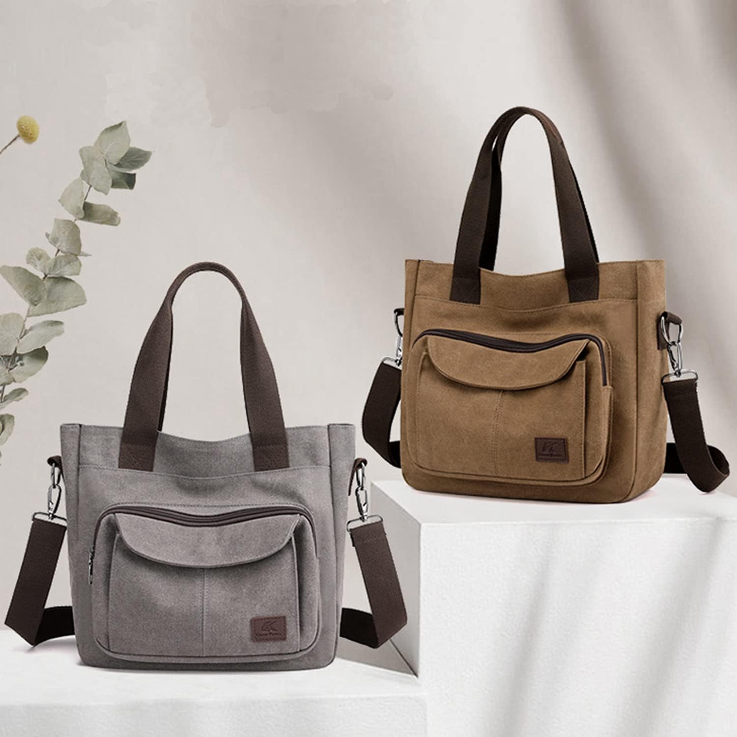 Love | Fashionable Multi-Pocket Canvas Crossbody Bag