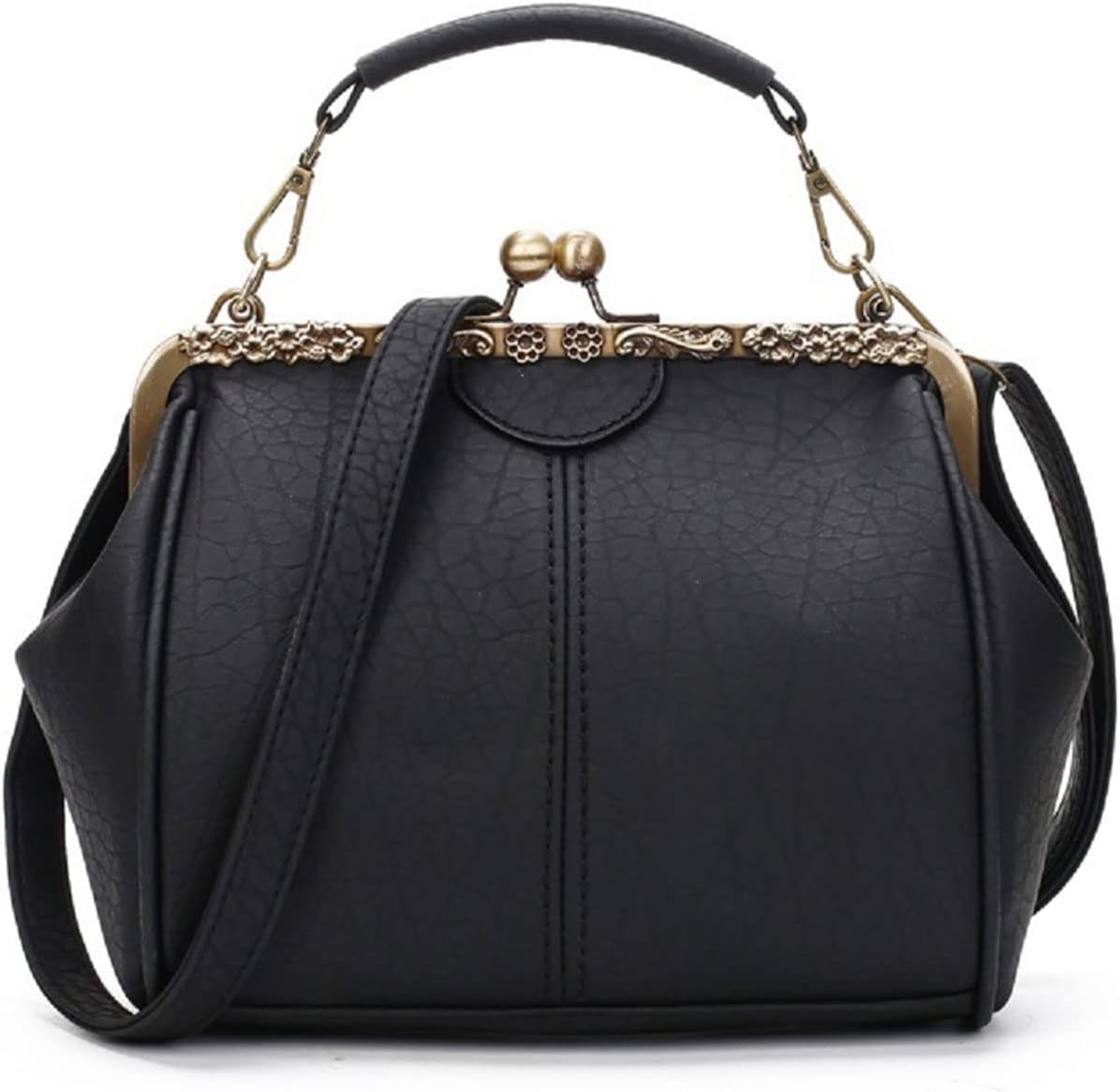 Nia | Vintage Kiss-Lock Crossbody Bag
