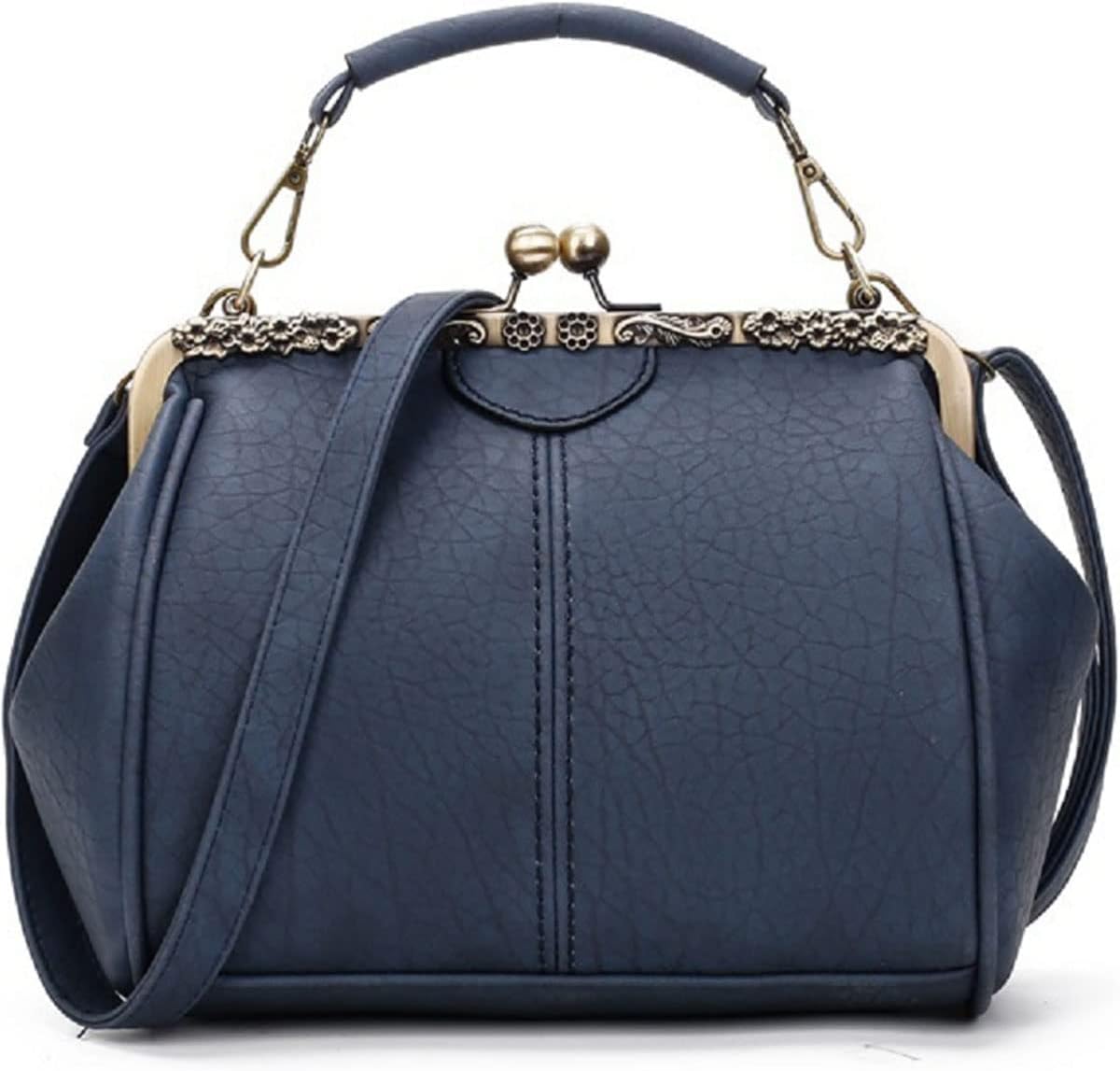 Nia | Vintage Kiss-Lock Crossbody Bag