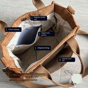 Leilany | Striped Corduroy Crossbody Bag