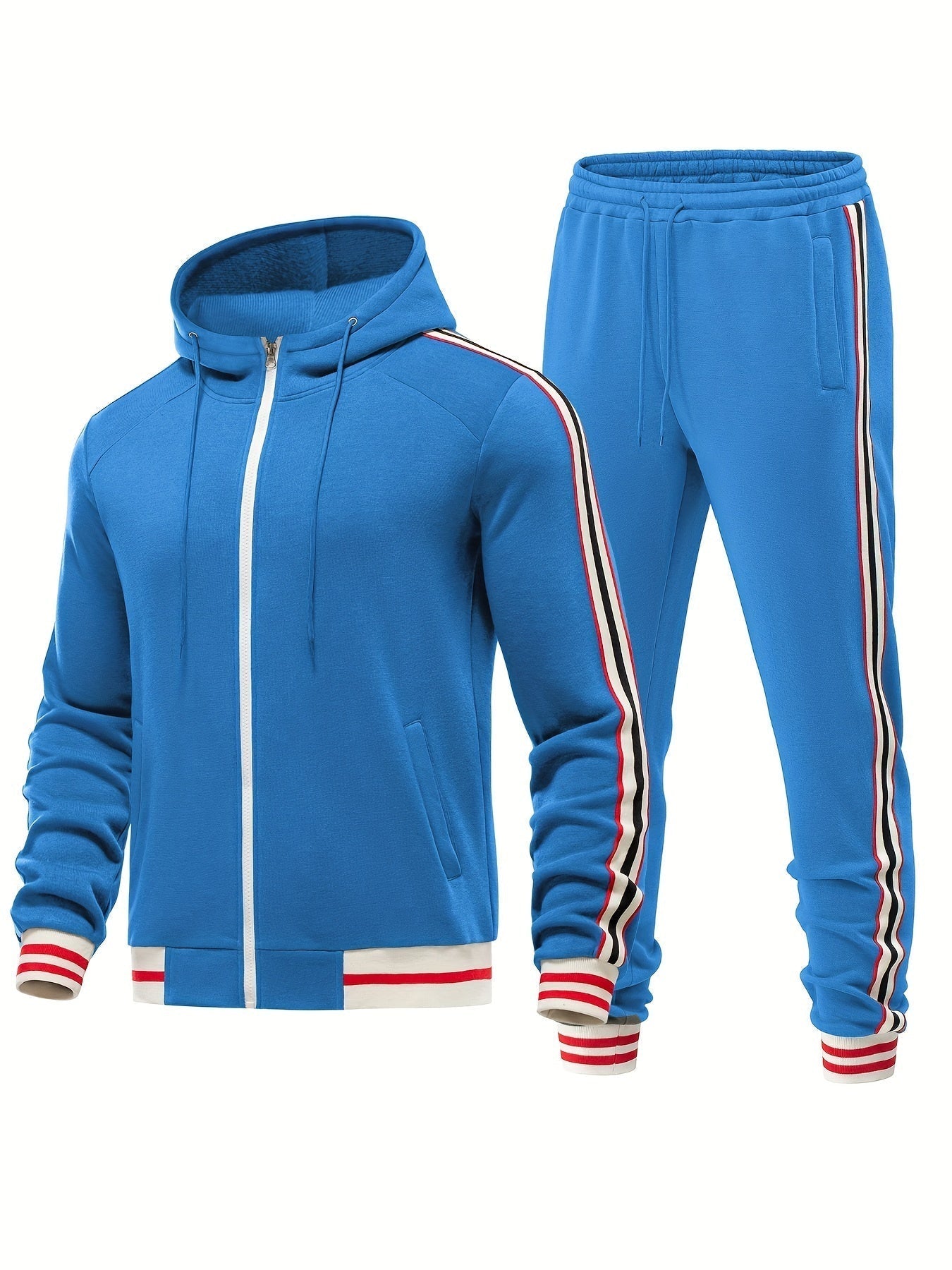 JUDE | Stylish 2-Piece Striped Tracksuit Ensemble