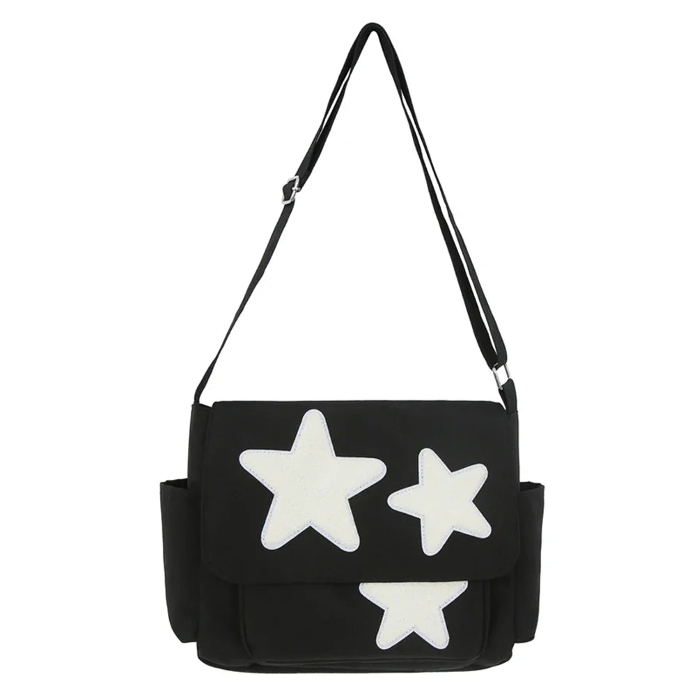 Madeleine | Y2K Star Grunge Crossbody Messenger Bag