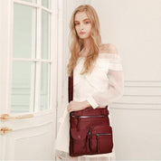 Kallie | Vegan Mushroom Multi-Pocket Crossbody Bag