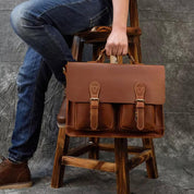 Jesse | Vintage Leather Crossbody Messenger Laptop Handbag