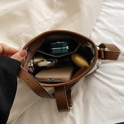 Elora | Women's Leather Color-Block Crossbody Handbag