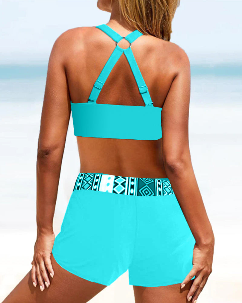 Sophia | Trendy Printed Swimsuit Set