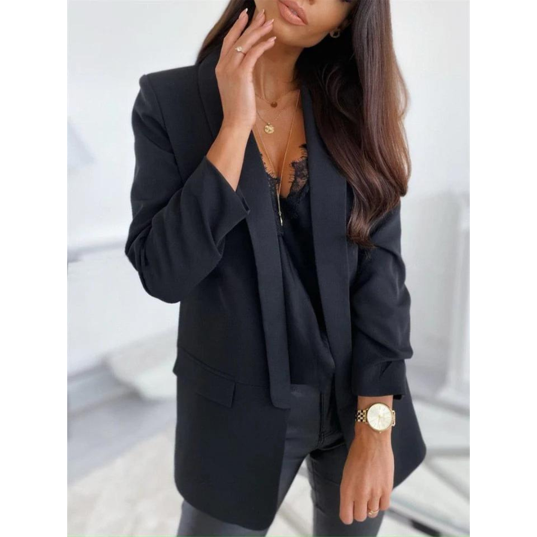 Ursulav | Women's Elegant Long Blazer | Work