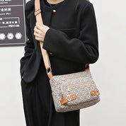 Alayah | Retro Letter Print Crossbody Bag