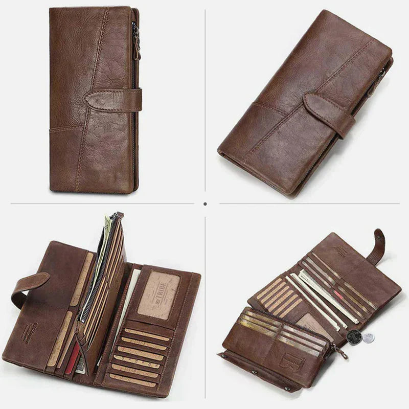 Teresa | RFID-Secure Vintage Leather Travel Wallet