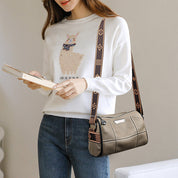 Leyla | Compact Triple-Zip Crossbody Bag