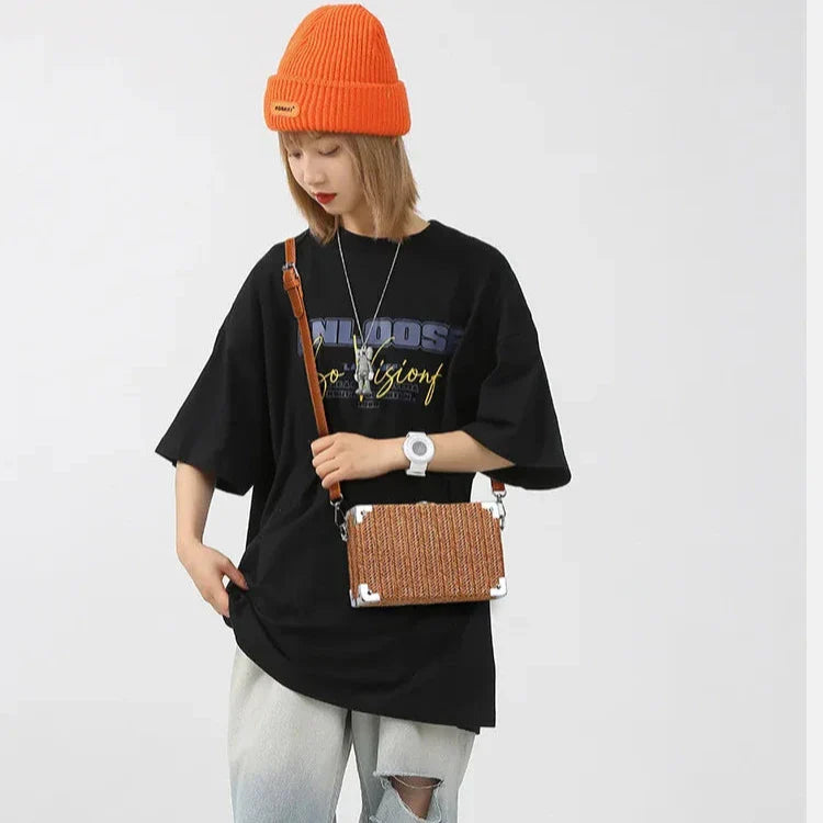 Amelie | Women's Chic Woven Crossbody Sling Bag