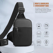 Braxton | Waterproof Canvas Crossbody Sling Bag for Travel & Hiking