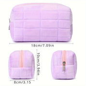 Ivey | Plush Velvet Travel Toiletry Makeup Bag