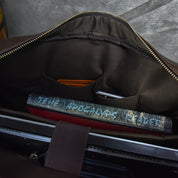 Barrett | Cowhide Leather Crossbody Messenger Work Laptop Handbag