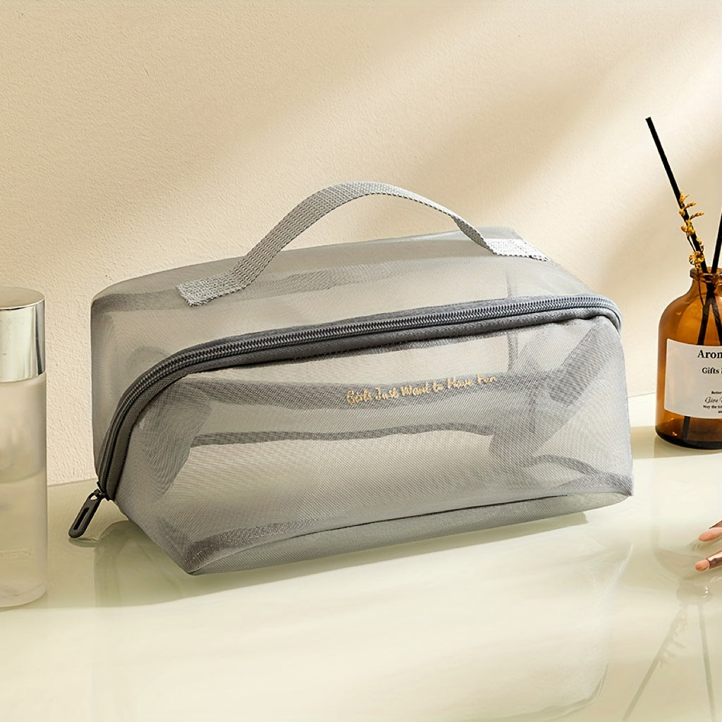 Katelyn | Mesh Travel Toiletry Bag | Large Capacity