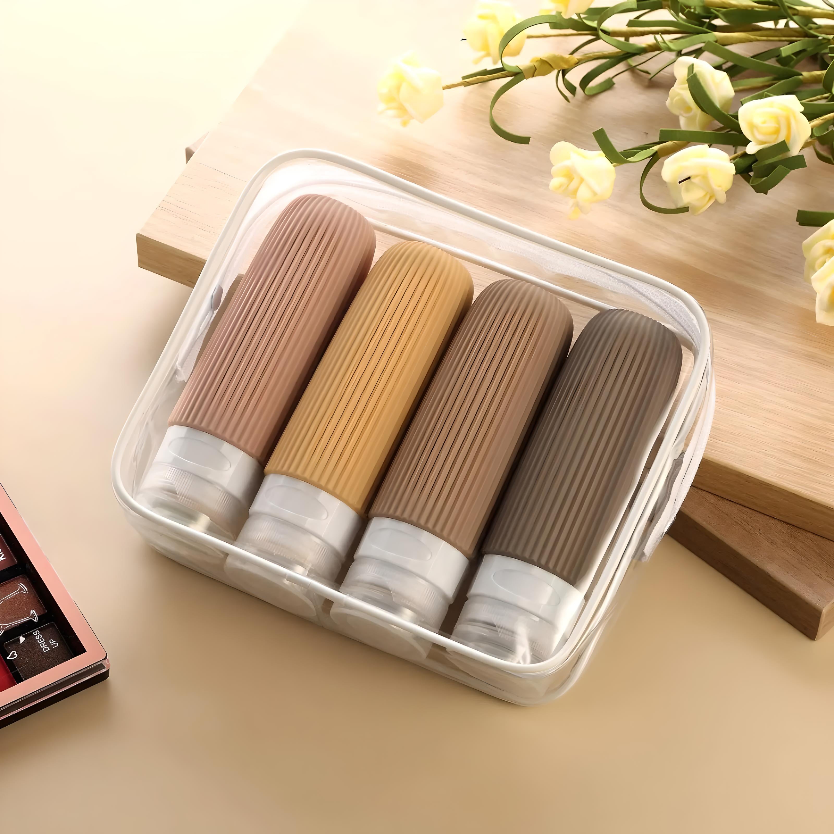 Zoya | Travel Toiletries Bottles | 4 Pack