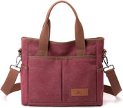 Mavis | Multi-Pocket Canvas Crossbody Bag