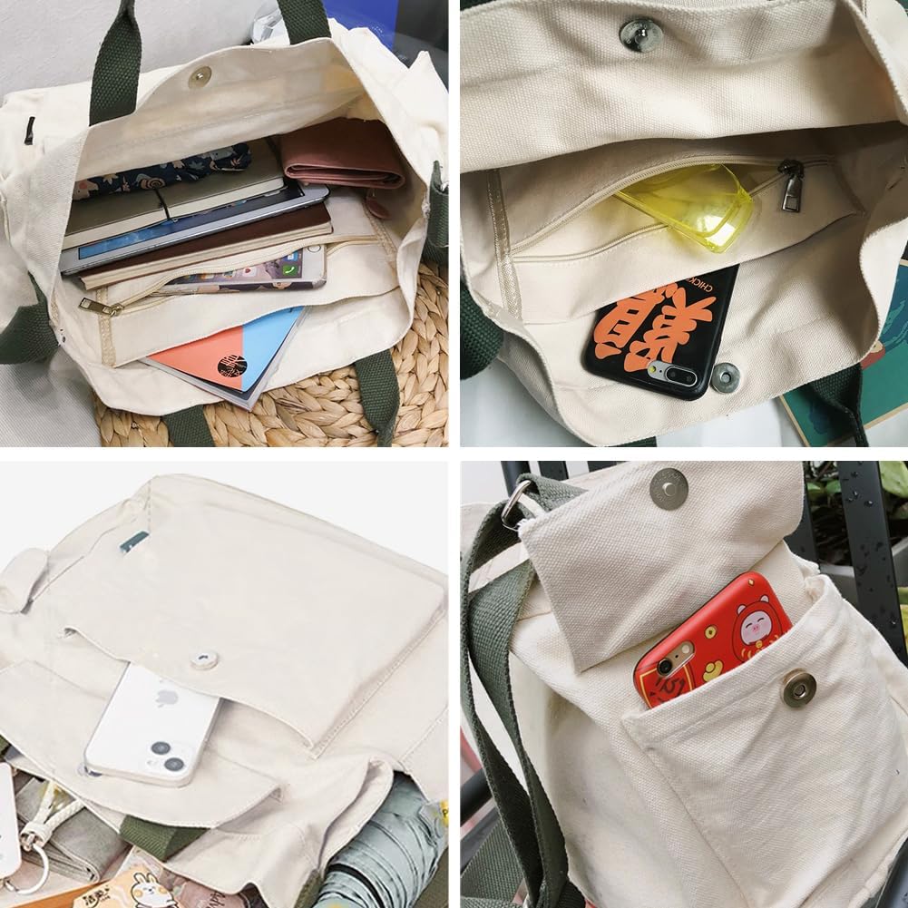 Maddox | Canvas Crossbody Tote Bag