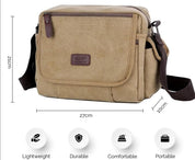 Rowan | Vintage Canvas Crossbody Messenger Bag