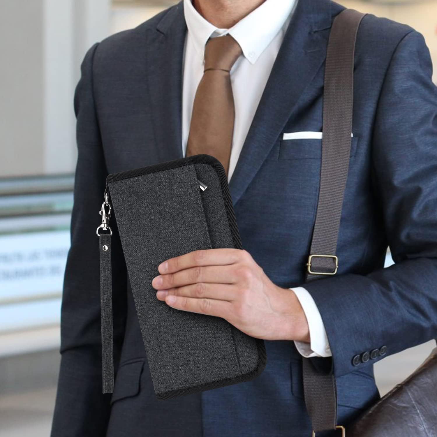 Zayla | Waterproof Passport Wallet with Hand Strap