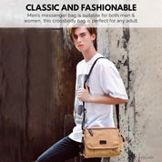 Rowan | Vintage Canvas Crossbody Messenger Bag