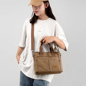 Mavis | Multi-Pocket Canvas Crossbody Bag