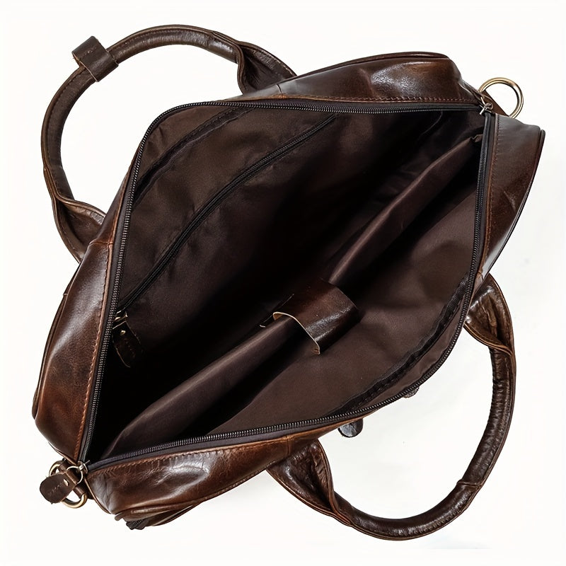 Ben | Leather Crossbody Messenger Laptop Handbag