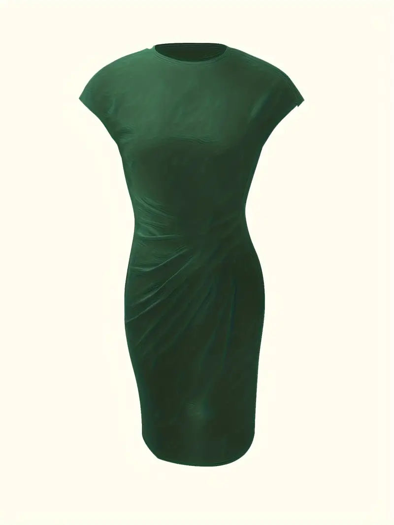 Ava | Chic Crew Neck Dress – Effortless Day-to-Night Sophistication