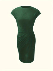 Ava | Chic Crew Neck Dress – Effortless Day-to-Night Sophistication