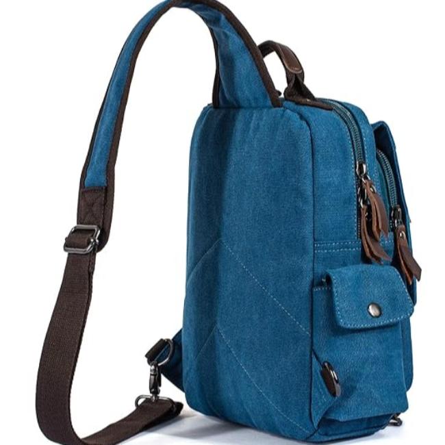 Taylor | Large Retro Canvas Crossbody Sling Travel Bag