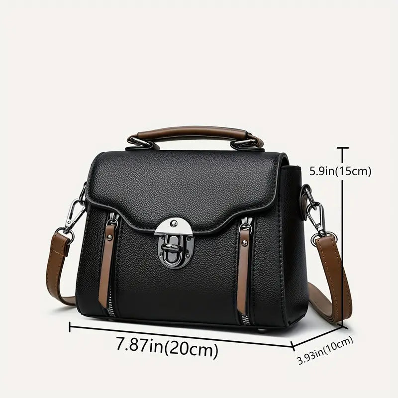 Mallory | Women's Retro Buckle Leather Crossbody Handbag