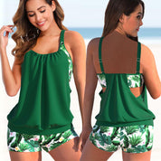 ESME | Chic and Trendy Two-Piece Tankini Ensemble - Lizabella Fashion