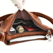 Vanessa | Women's Vintage Leather Crossbody Hobo Handbag