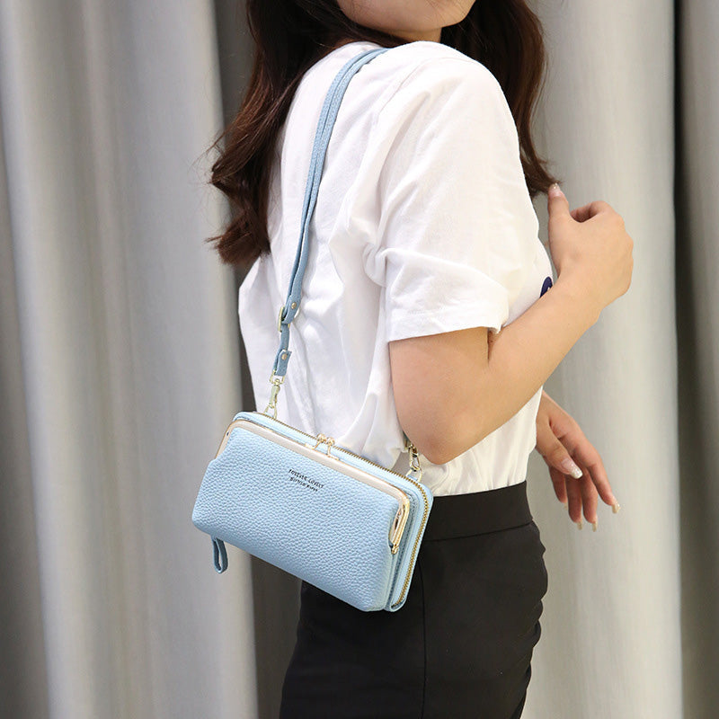 Spacious and Versatile Kiss-lock Crossbody Phone Bag