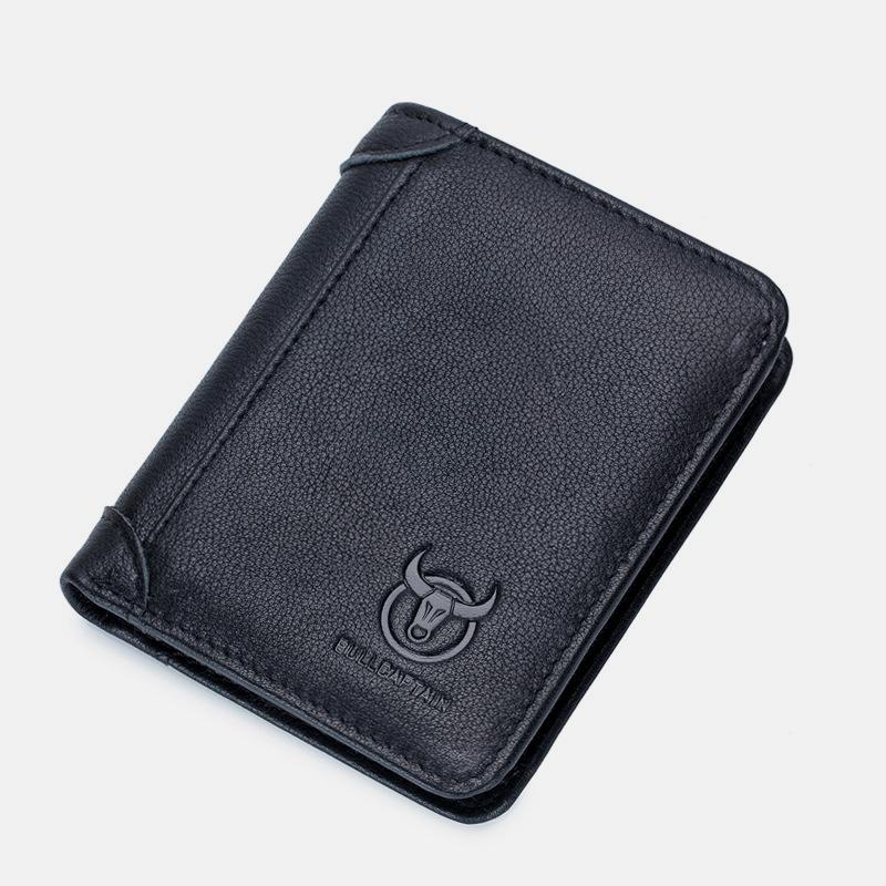 Luxury RFID-Enabled Large Capacity Genuine Leather Bifold Wallet