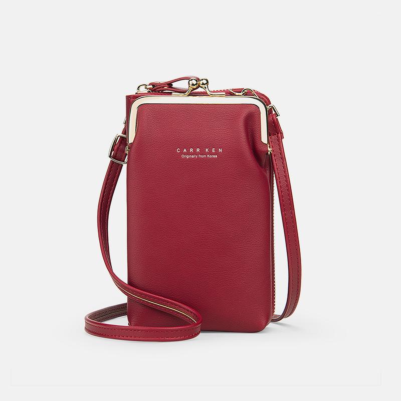 Versatile Large Capacity Kiss-Lock Handbag for Your Phone