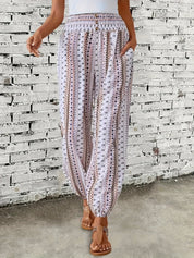 Riley | High-Waist Printed Trousers – Embrace the Boho Spirit