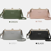Spacious and Versatile Kiss-lock Crossbody Phone Bag