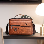 Emmanuel | Stylish Leather Small Crossbody Messenger Bag