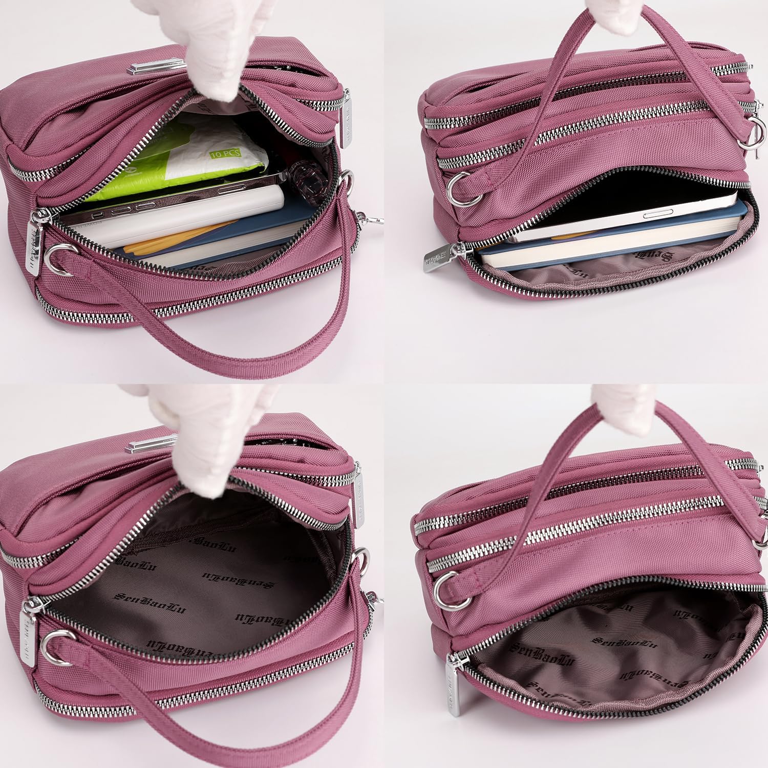 Sasha | Compact Multi-Pocket Crossbody Bag