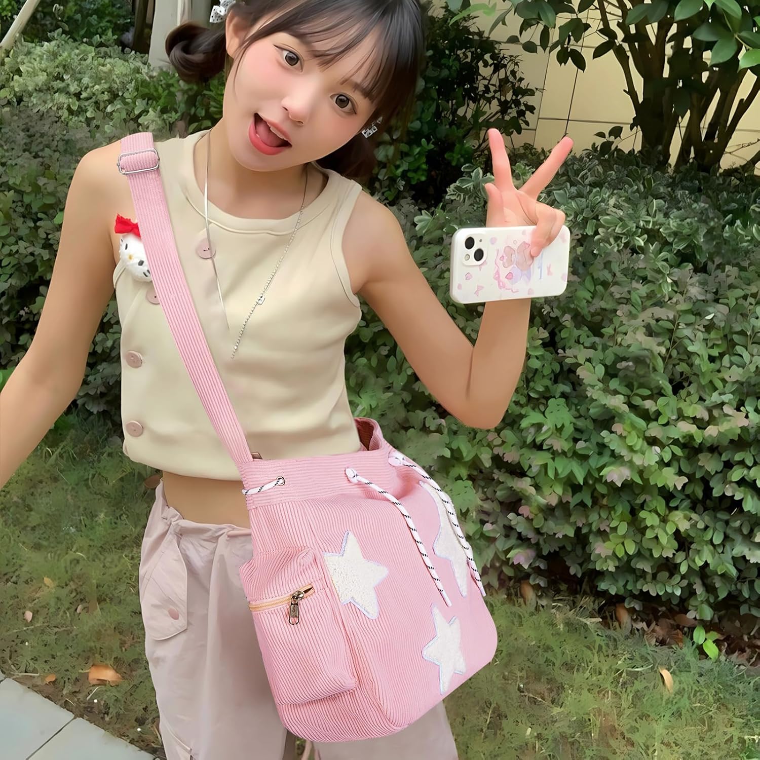 Milana | Star Gazer Canvas Crossbody Bag