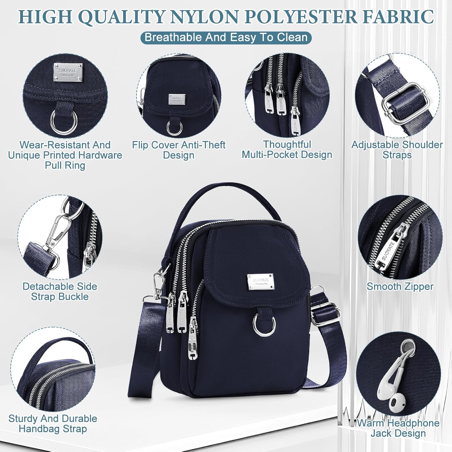 Hayden | Waterproof Mini Crossbody Sling Bag