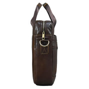 Barrett | Cowhide Leather Crossbody Messenger Work Laptop Handbag