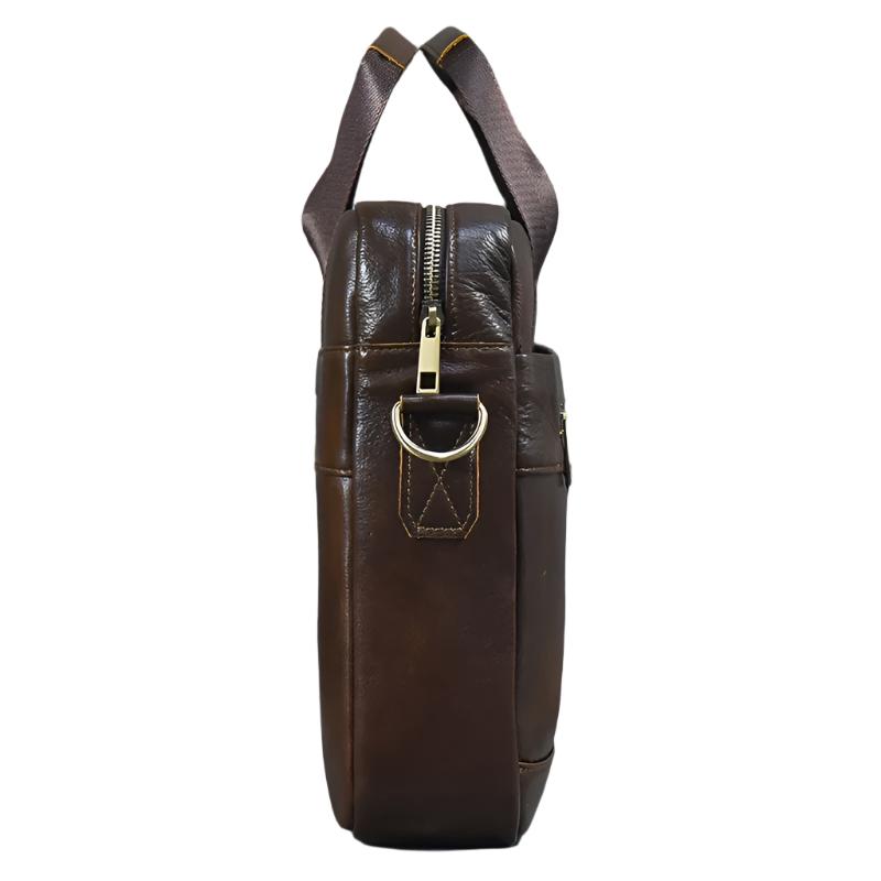 Barrett | Cowhide Leather Crossbody Messenger Work Laptop Handbag
