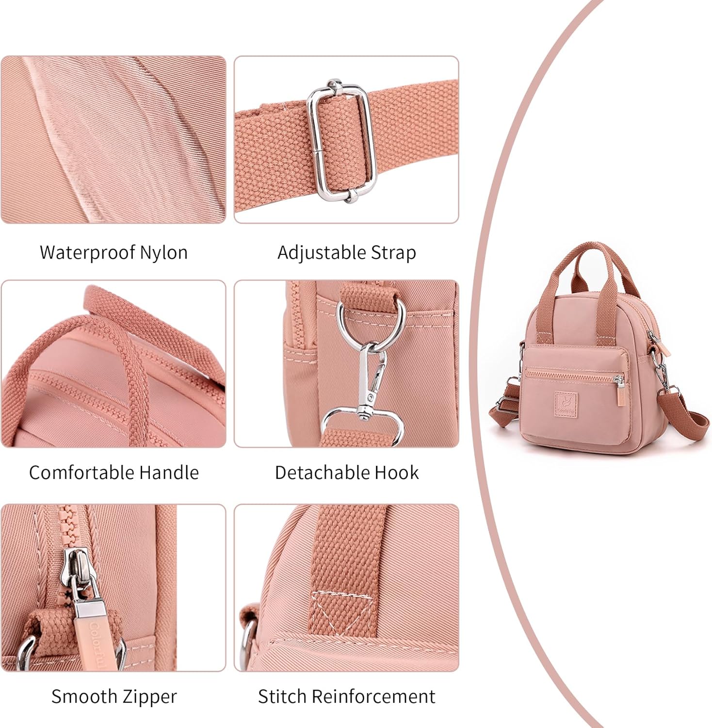 Ellianna | Compact Waterproof Crossbody Bag