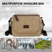 Rowan | Vintage Canvas Crossbody Messenger Bag