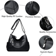 Brynleigh | Multi-Pocket Vintage-Inspired Crossbody Sling Bag